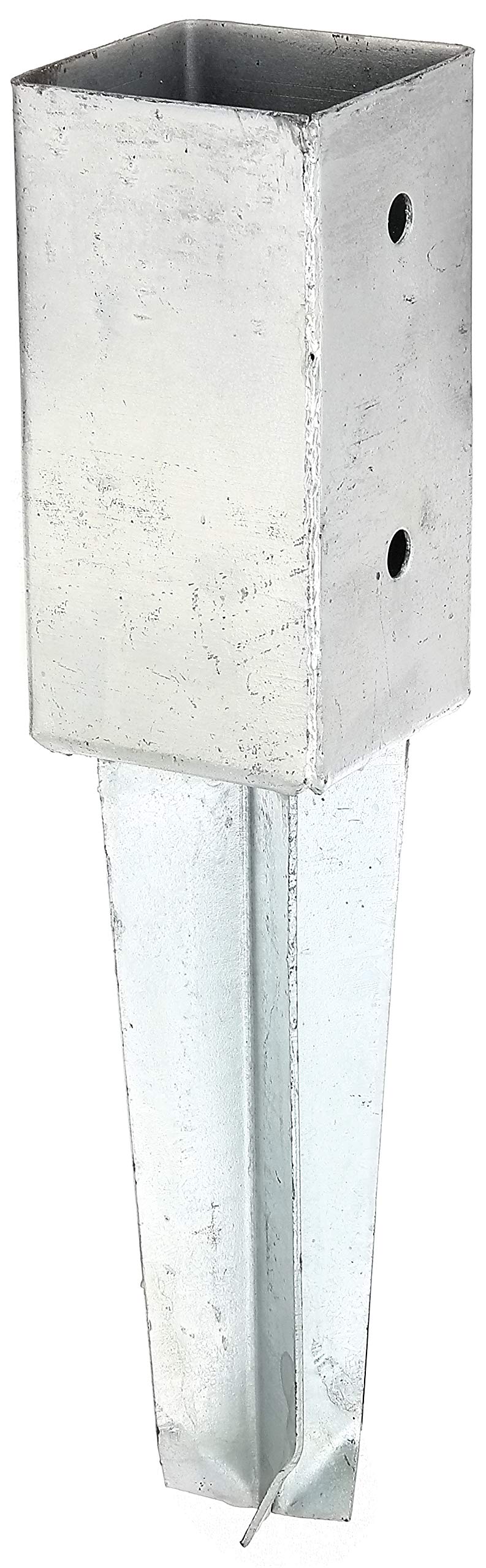Gah-Alberts 211851 Base Casing for Square Wooden Posts 71 mm Hot-Dip Galvanised for Concreting