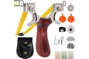 AGKCIHVEN Slingshot, Stainless Steel Slingshots for Adults and Kids, Sling Shot for Hunting and Shooting Practice with 1 Ammo Pouch, 100 Ammo Balls, 9 flatbands & 4 Target, Slingshot for Outdoor Catapult Game