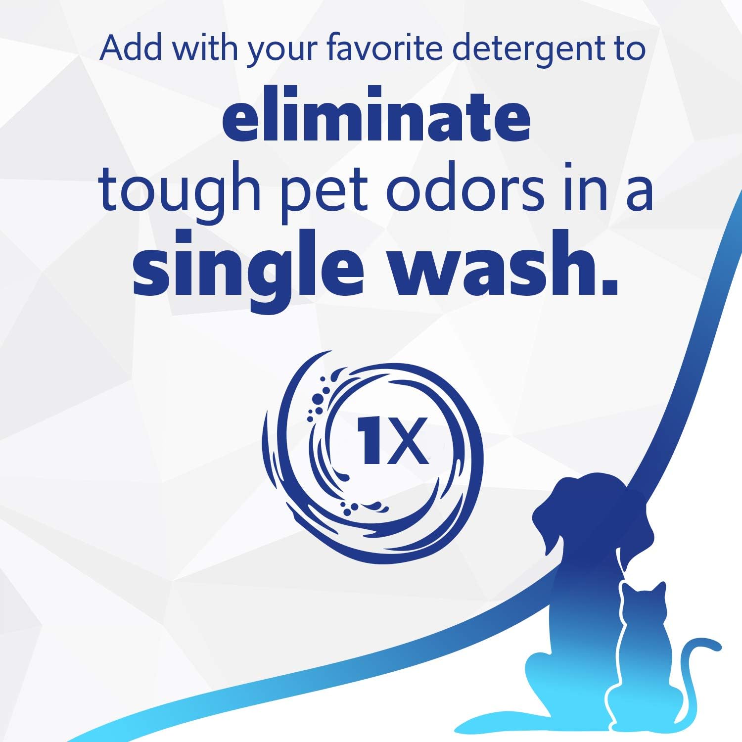 Febreze Laundry Pet Odor Eliminator, In Wash Clothes Scent Booster, Deodorizer, Detergent Additive, Fabric Refresher, Fresh Scent, 98 Fl Oz, Packaging May Vary: Health & Personal Care
