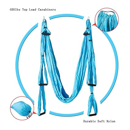 Seveni Aerial Yoga Swing/Yoga Hamaca Guía para Principiantes Incluido 400ibs