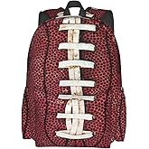 Droerfes Football Backpack School Bag Lightweight Bookbag Laptop Travel Daypack For Kids Girls Boys Teens