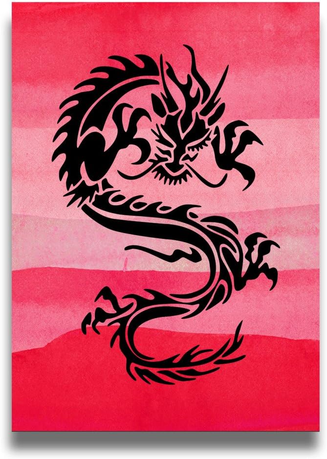 ANVY Wall Hanging Dragon Illustration