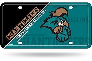 Rico Industries NCAA Coastal Carolina Chanticleers Metal License Plate Tag