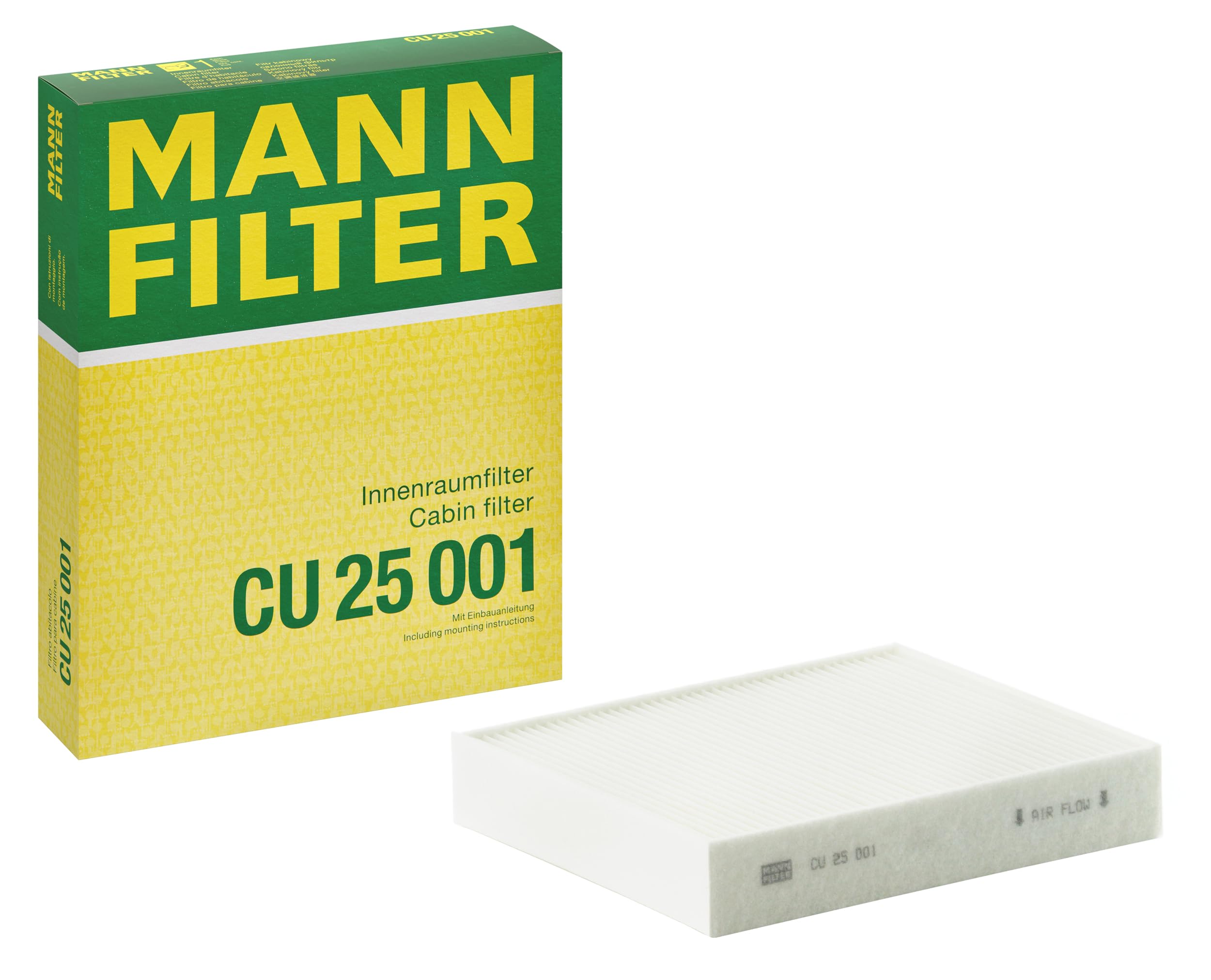 MANN-FILTER CU 25 001 Cabin Air Filter - for Cars + Transporters