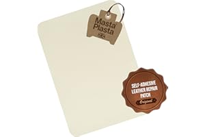 MastaPlasta Original Self-Adhesive Leather Repair Patch - Ivory 11" x 8" (28 x 20 cm), Instant Upholstery-Quality Scratch & Tear Repair for Sofas, Car Interiors, Bags, Vinyl & More