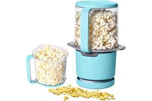 Hot Air Popcorn Popper Maker Personal Size Electric Hot Popcorn Popper Machine with Serving Bowl Make Healthy Snack Easy to C