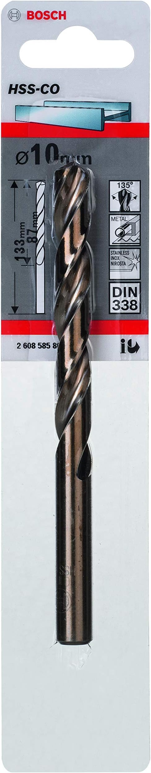 Bosch Metal Drill Bits HSS-Co DIN 338 Pack 1
