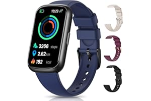 RUXINGX Health & Fitness Tracker, Fitness Watches for Men/Women with Heart Rate,Blood Oxygen,Sleep Monitor, Smart Watch for Android Phones/iPhones with Step Count/Calories/Distance, IP68 Activity Tracker