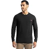 Wrangler Mens Long Sleeve Pocket T-Shirt with UPF