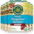Traditional Medicinals Tea, Organic Weightless, Relieves Temporary Water Weight Gain, Cranberry, 96 Tea Bags (6 Pack)