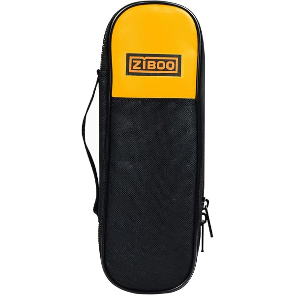ZIBOO Soft Carrying Case For Test Leads & Probes – 3-Compartment Roll-Up Pouch, Compact 38x8.5cm, Lightweight Tool Organizer
