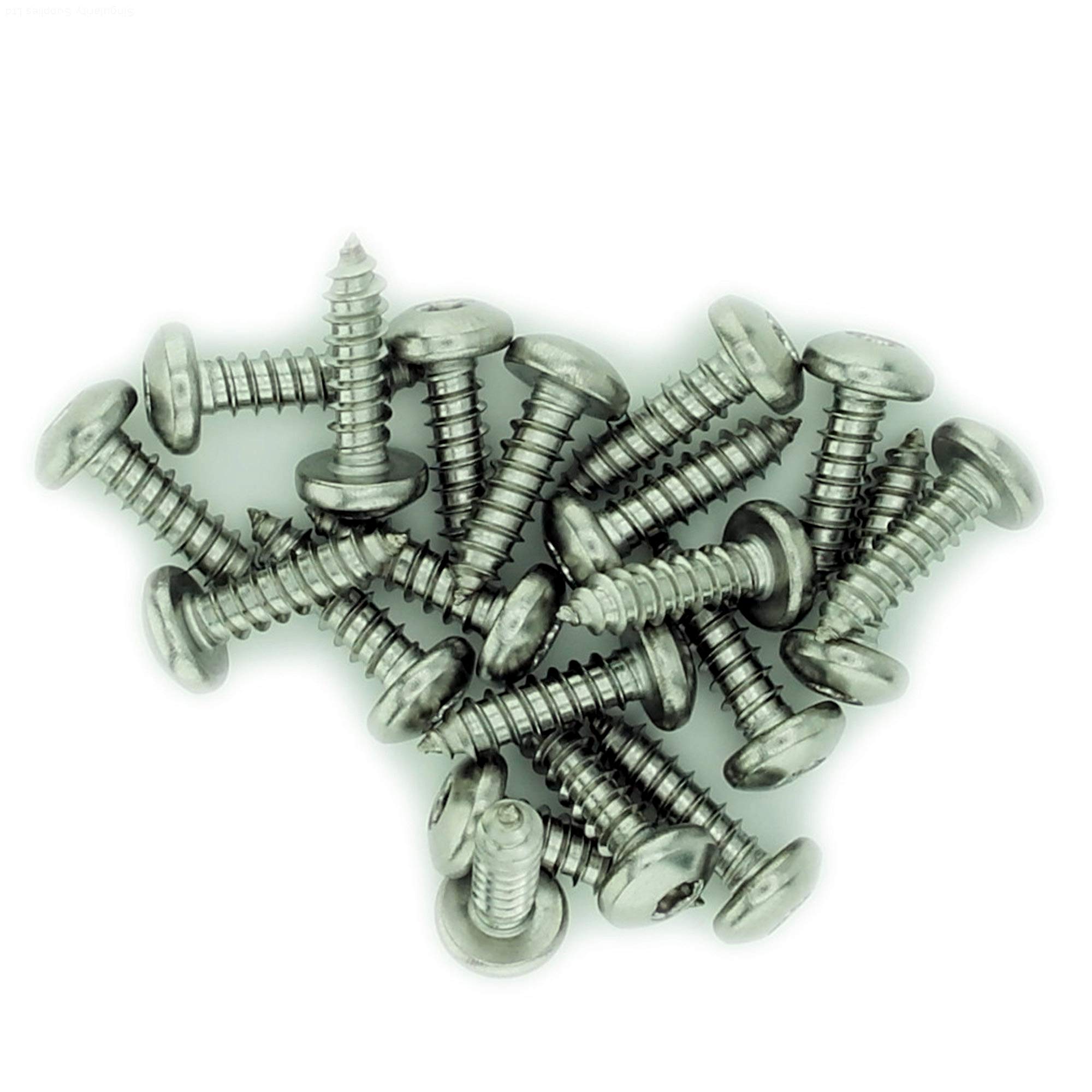 No.10 x 2.175 (4.8mm x 55mm) TX Pan Self-Tapping Screw - Stainless Steel (A2) (Pack of 20) — image 1