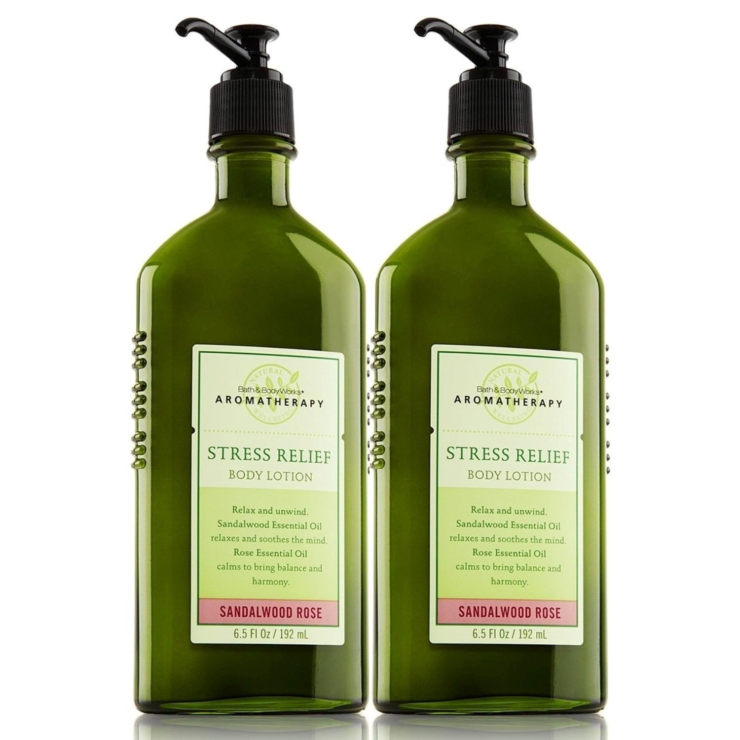 Bath & Body Works Aromatherapy Sandalwood Rose Stress Relief Body Wash and Foam Bath