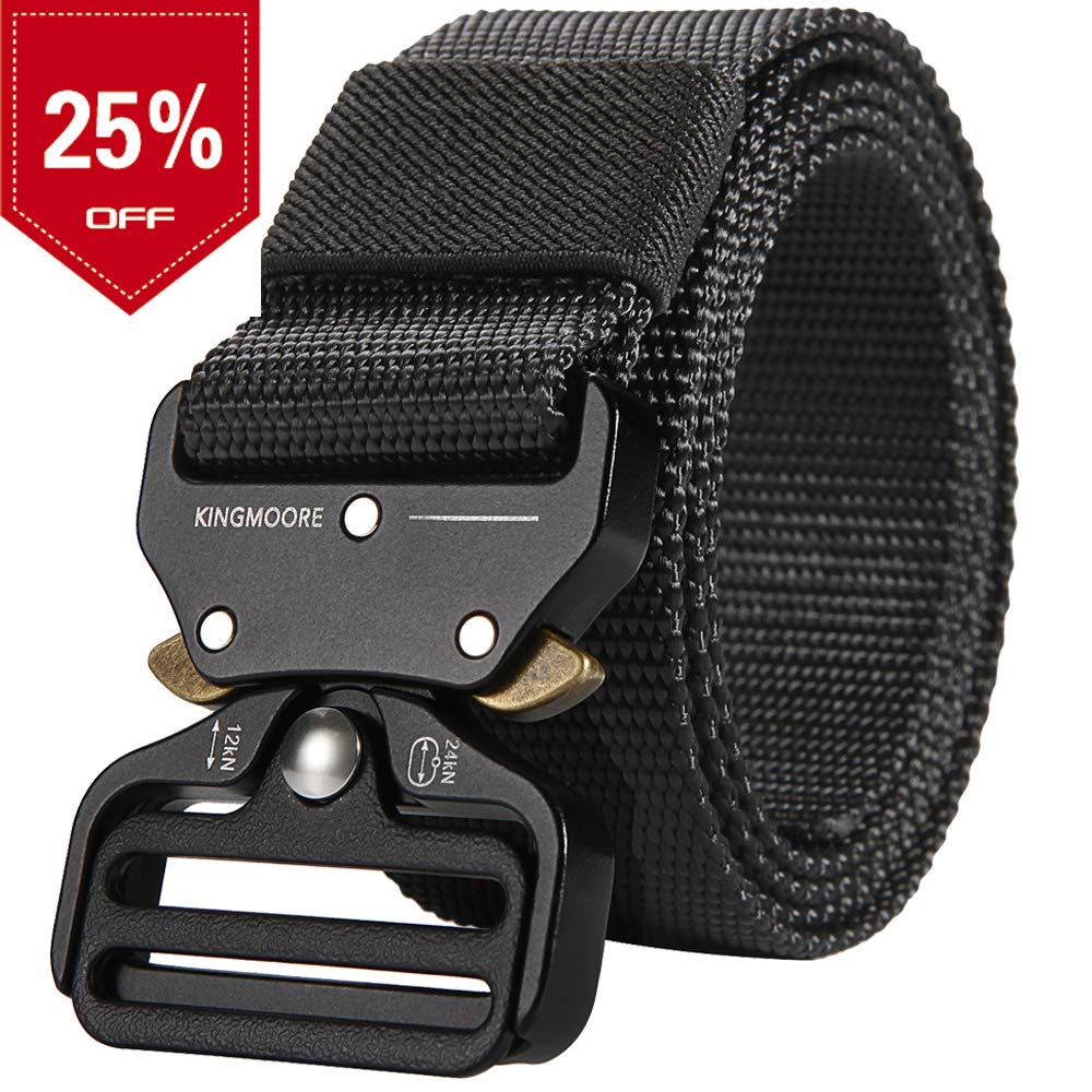 Buy KingMoore Men's Belt Heavy Duty bing Belt Adjustable Style Nylon