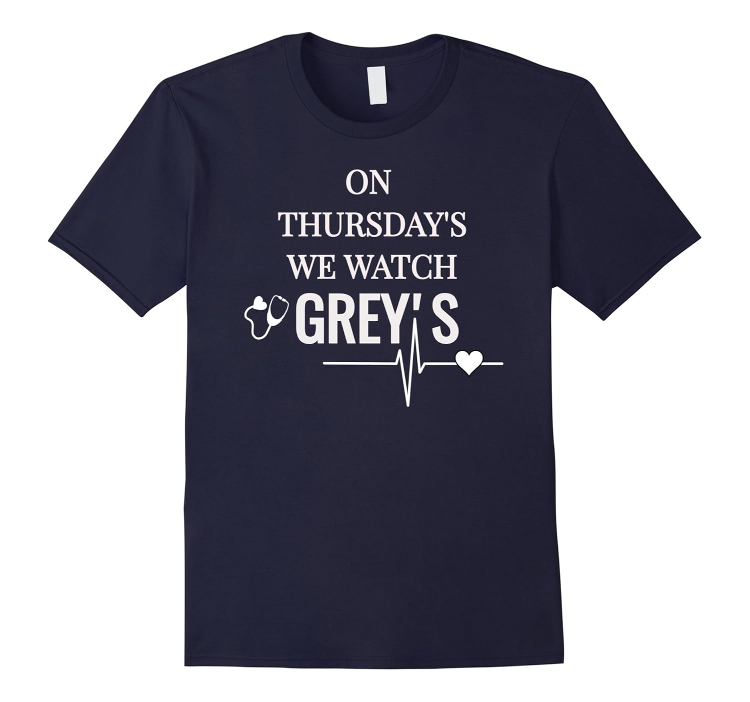 On Thursday's We Watch Grey's Tee T Shirt-Rose