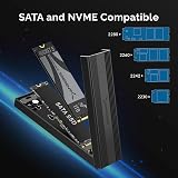 Sabrent M.2 NVMe Enclosure USB-C 10Gbps Tool Free 2230-2280 EC-SNVE view 2
