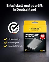 Intenso 1.8 Inch External SSD Premium 256 GB USB 3.0 Super Speed Fast Portable view 8