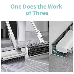 AIR U+ Floor Scrub Brush with Long Handle, 3 in 1
