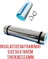 ADEPTNA Heavy Duty Waterproof Roll Up Mat 180x50x0.6cm EVA Foam Blue view 2