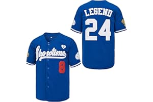 PERC30 Men's Showtime 8-24 Legend 90s Hip Hop Baseball Jersey Stitched for Memorial Day