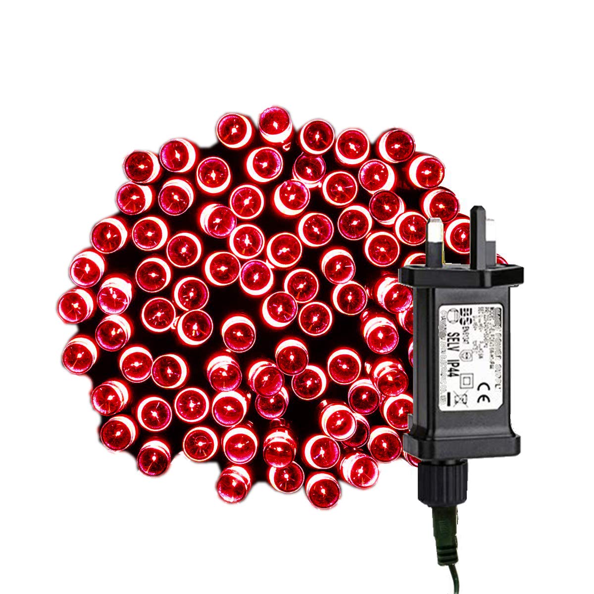 Tuokay Super Bright Plug in Fairy Lights, 13m 100 LED 8 Twinkling Modes