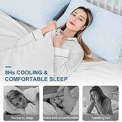 HOMFINE Cooling Pillowcases Queen Size - Double