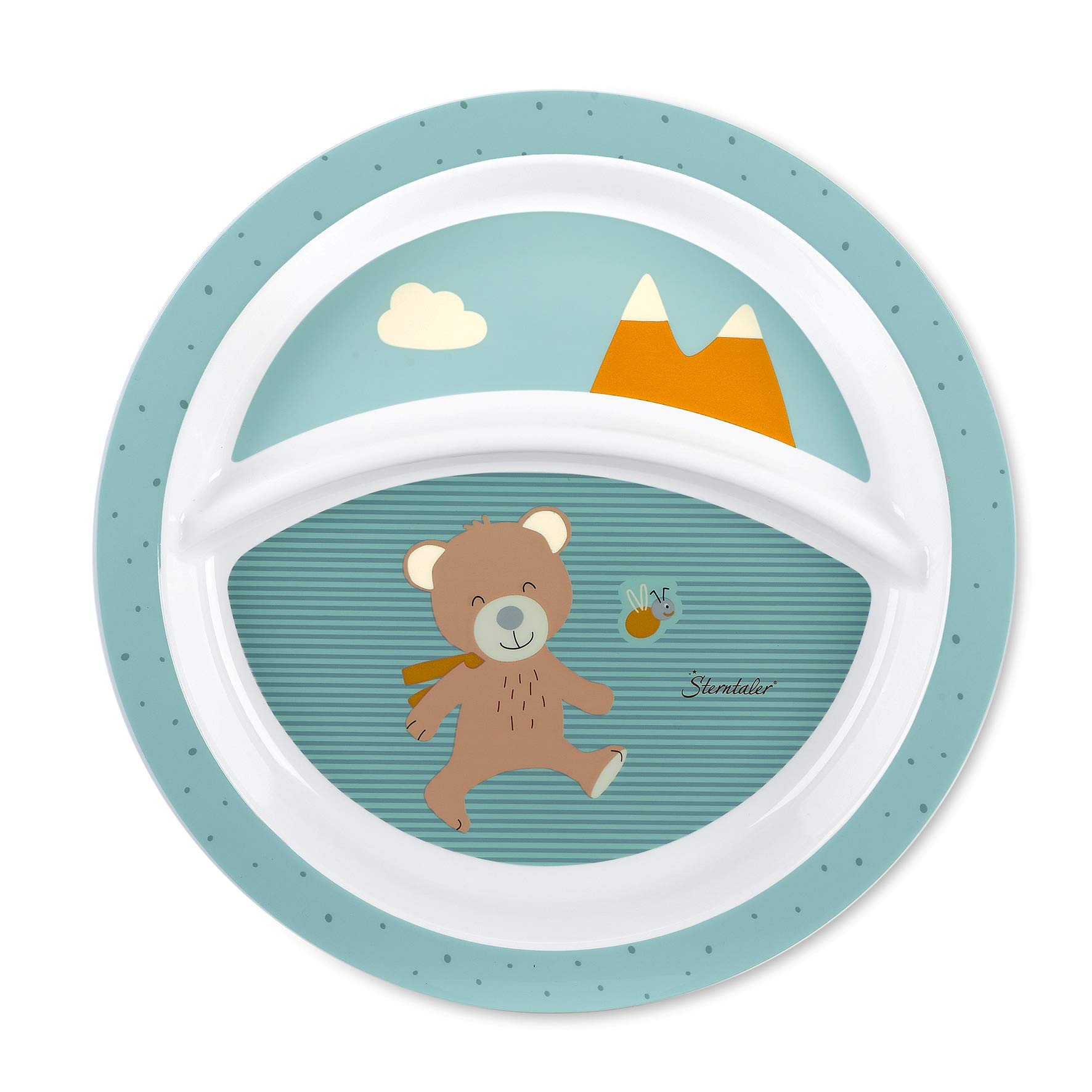 Sterntaler Ben Bear Baby Plate - Age 6 Months + - Multi-Colour