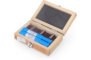 ICZW Keyway Broach Set HSS Keyway Cutting Tool for Lathe Metric Size Broaches with Bushings and Shims (6 pcs)