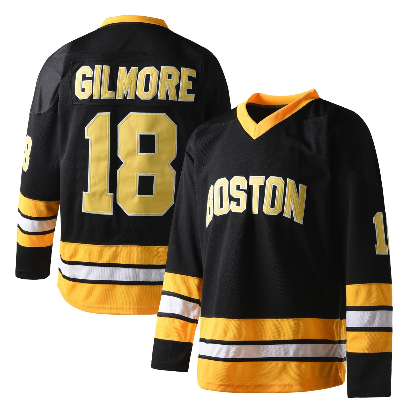 Photo 1 of Happy Gilmore 18 Adam Sandler 1996 Black Ice Hockey Jersey Men S