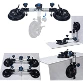 2PCS Seamless Seam Setter 90-270 Degree Adjustable Suction Cup 6Inch | Tile Corner Leveling Tensioner Countertop Leveler for Granite Stone Floor Gap Fixer Seaming Installation Gripper Joiner