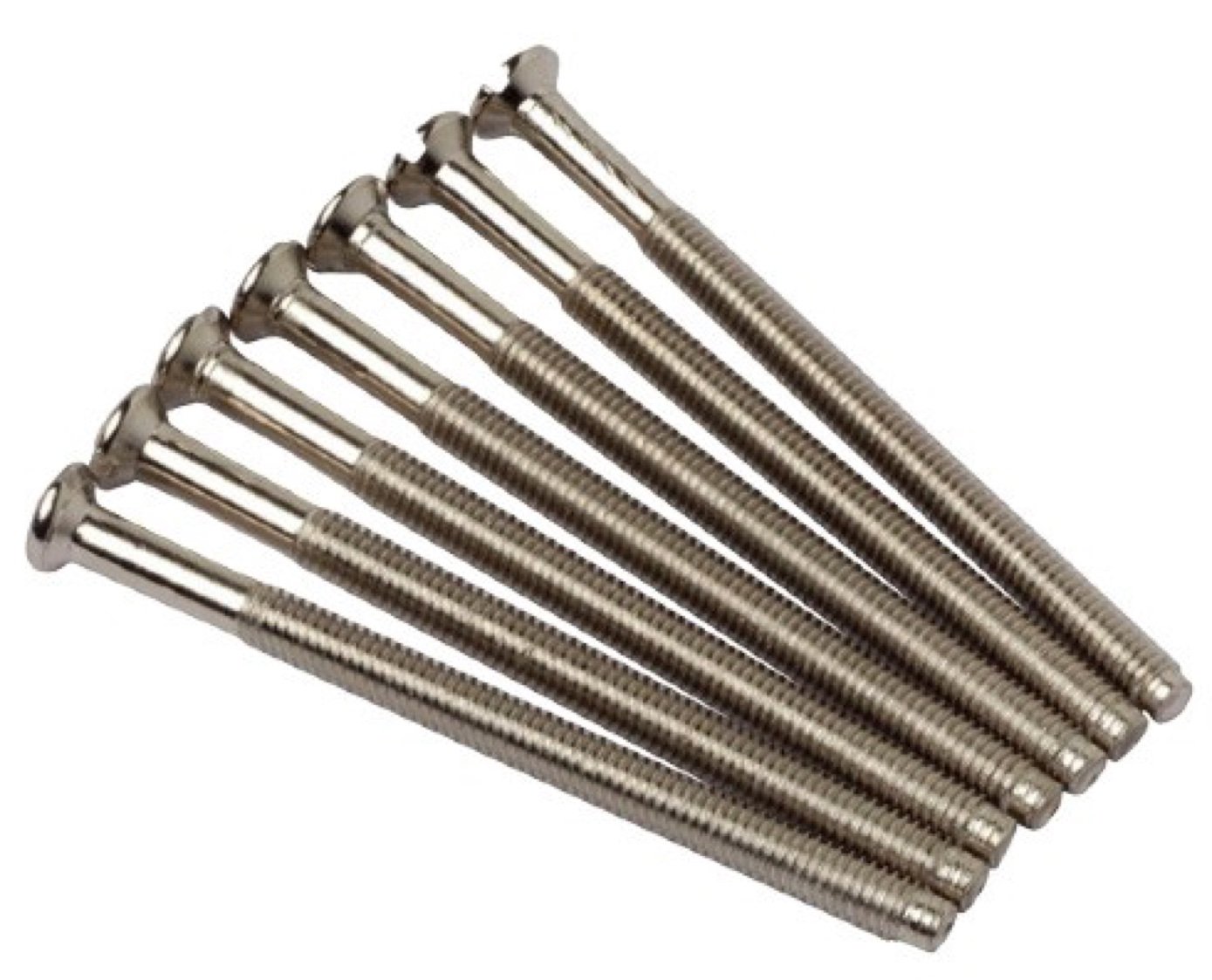 Taskar 50mm Chrome Electrical Socket Screws (10 Pack) M3.5