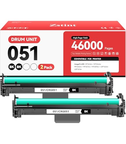 1 Pack 051 Black Drum Unit Replacement for Canon ImageCLASS