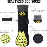 BEAUTYZOO Non-slip Dog Socks 2 Pairs Small to Large Senior Dogs view 3