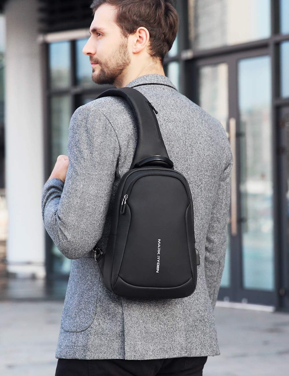 MARK RYDEN Zaino Monospalla Zaino Spalla Sling Bag Borsa a Spalla Uomo  Spalla Uomo Outdoor Bike Chest Shoulder Unbalance Gym Fanny … Borse a spalla  urban-earth.co.uk