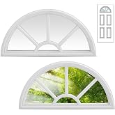 DoubleFill 22" X 36" Entry Door Window Frame Replacement Kit – PVC White Matte Finish, Pre-Drilled, For 24" X 38" Standard Doors (Glass Not Included)