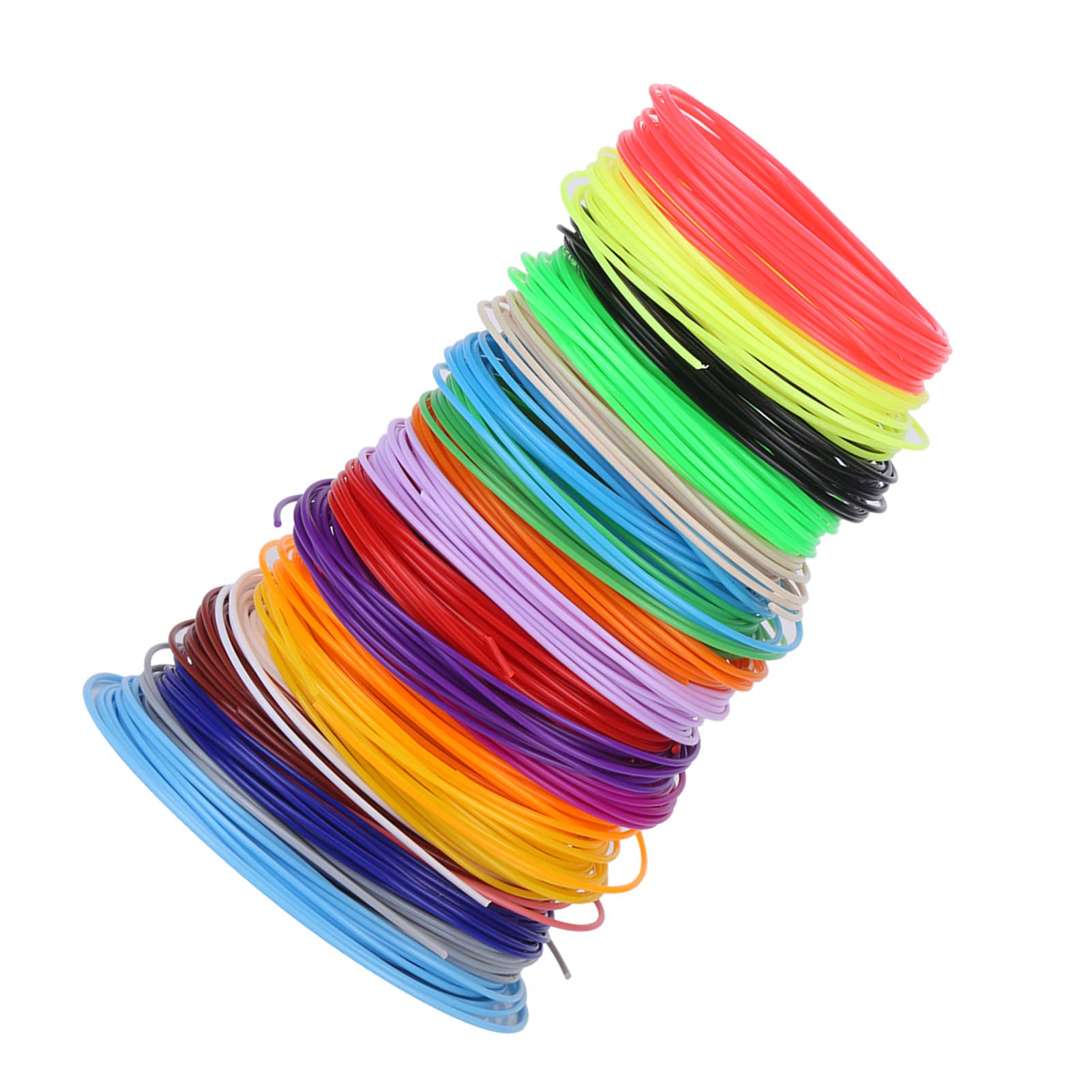 3D Colorful Pen Filament PCL 3D Pen Filament Refills 1.75mm 3D Pen Printing Material Low Temperature 20 Colors