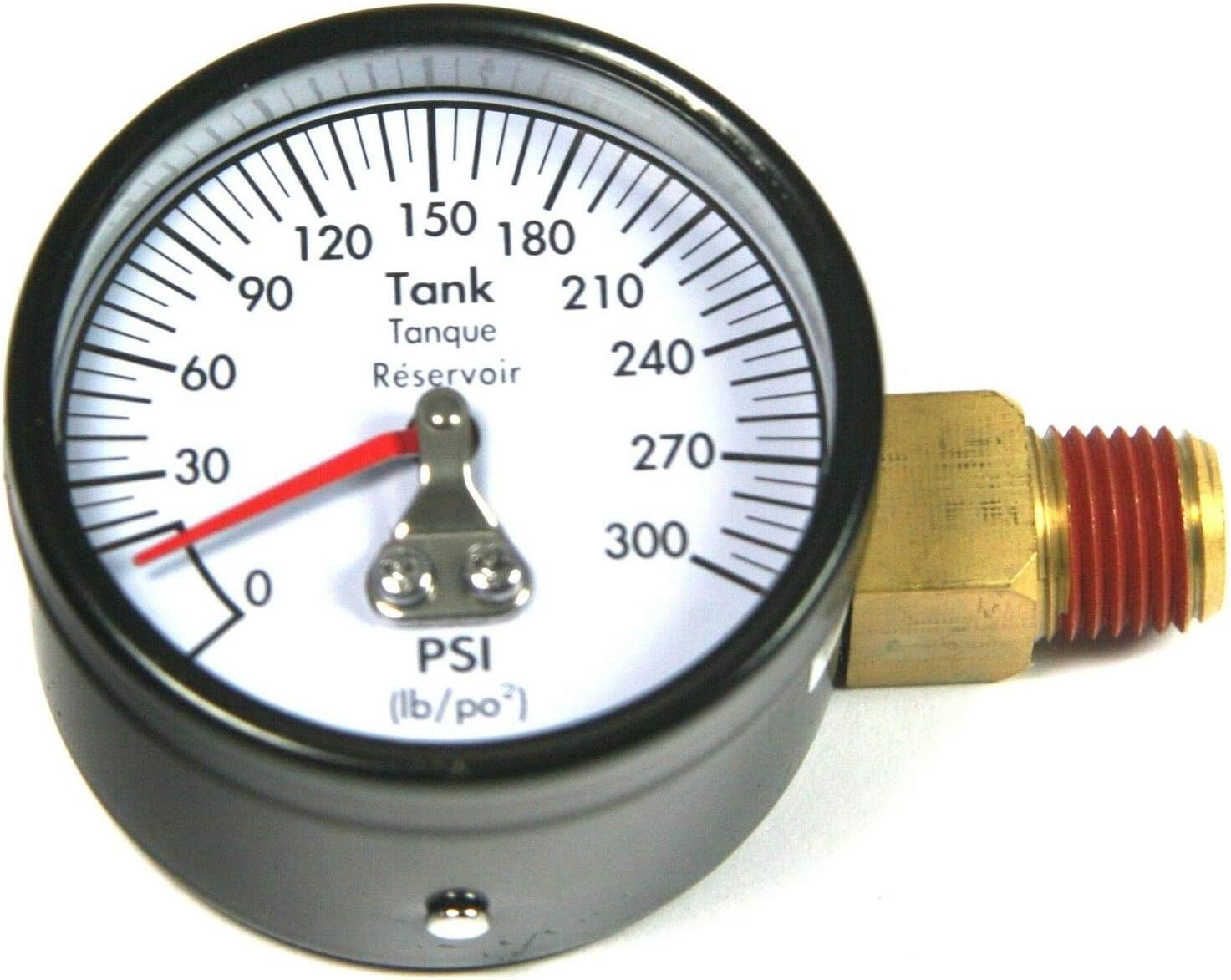 (New Part) A14993 Air Compressor Gauge 2" 300psi 1/4" Offset Side Mount Craftsman DeWalt/firs for many models, check in description + (one free author's book)