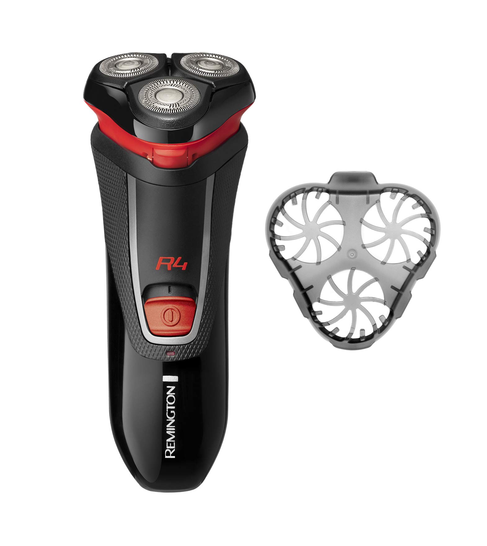 Remington R4 Men's Electric Shaver (Cordless, Dry Shave, Rotary Shaver, Dual-Track Blades, Pivoting Neck, Pop-up Detail Trimmer, 3-Day Stubble Styler Guard, 40-Minute Usage, 16-Hour Charge) R4001