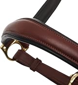 LeMieux Anatomic Headcollar Brown Padded Leather & Metal Fittings Full view 5