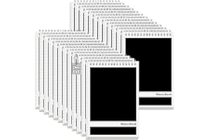 UZLU 24 Pack Black Steno Pads 6 x 9 in Spiral Top Notebooks Bulk Note Pads 60 Sheets Gregg Rule Writing Paper Steno Notebooks for Students Teachers Men Women Professionals Office School Recording work