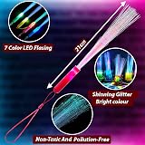 ZAIBIER Pack Of 6 Fibre Optic Wands For Kids 3 Modes Light Up 7 Colours view 4