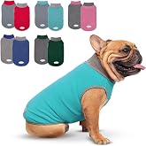 cyeollo 2 Pack Fleece Dog Sweater Pullover Vest with Reflective Stripe, L | 4-Way Stretch, Lightweight Soft Fleece Sweatshirt, Reflective in Low Light, Easy On &amp; Off, Wear Alone or Layered