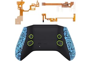 eXtremeRate Hope Programable Remap Kit for Xbox Series X/S Controller, Upgrade Boards & Redesigned Back Shell & Side Rails & Back Buttons for Xbox Core Controller - Textured Blue