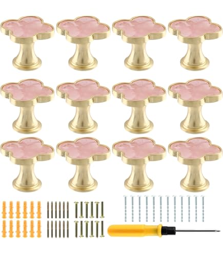 pink and gold dresser knobs Tassel Knob - Light Pink