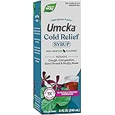 Nature's Way Umcka Cold Relief Syrup, Homeopathic, Shortens Duration and Reduces Severity, Cough, Congestion, Sore Throat, Stuffy Nose, Mint-Menthol Flavored, 8 Fl Oz (Packaging May Vary)