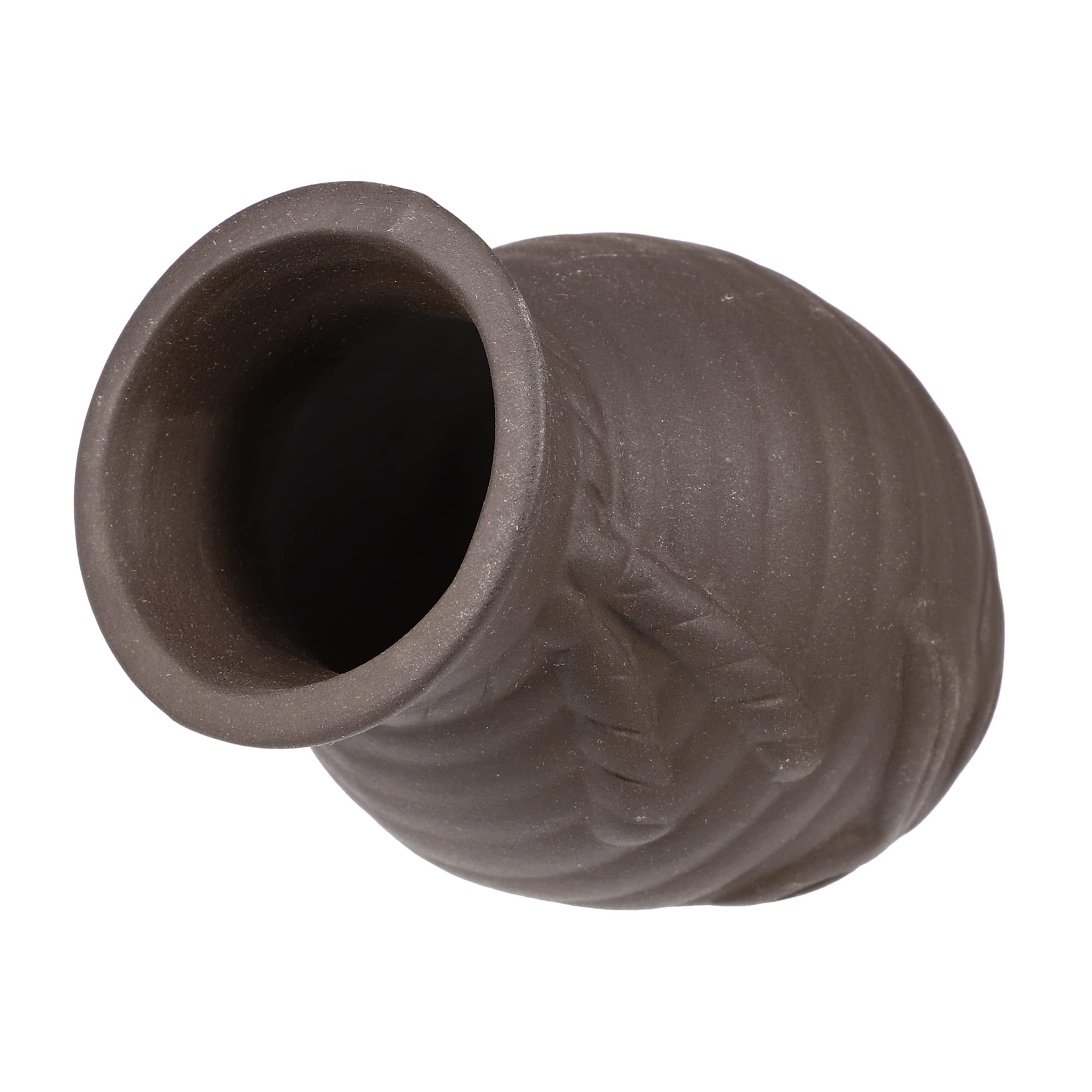 VOCOSTE 3.15x2.76x2.56 Inches Aquarium Hideaway Rock Cave, Resin Fish Tank Decoration Stone for Aquatic Pets to Breed Play Rest, Brown