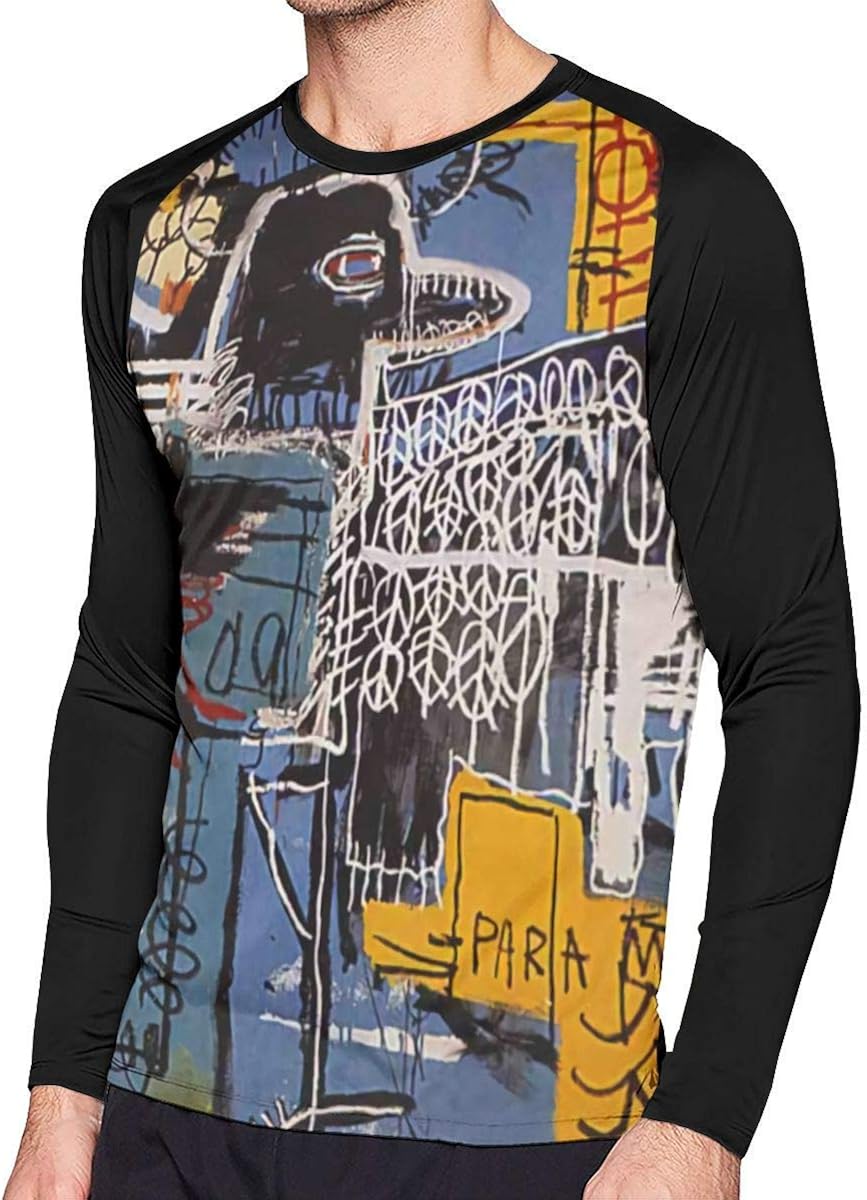 Jean Michel Basquiat Bird On Money Men Sports Casual Style Long Sleeve