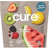 Cure Hydration | Plant-Based Electrolyte Drink Mix | No Added Sugar | FSA-HSA | Dehydration Relief Powder Made with Coconut Water | Non-GMO | Vegan | 28 Packets - Variety Pack