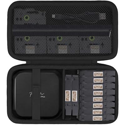Baval Label Printer Case Compatible with Brother P-Touch Cube Plus PT-P710BT Bluetooth Label Maker(Black Case)