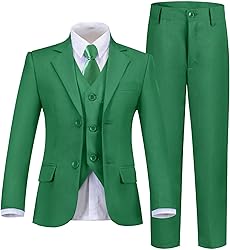 Boys Suits Toddler Kids Tuxedo Green Suit for Boys